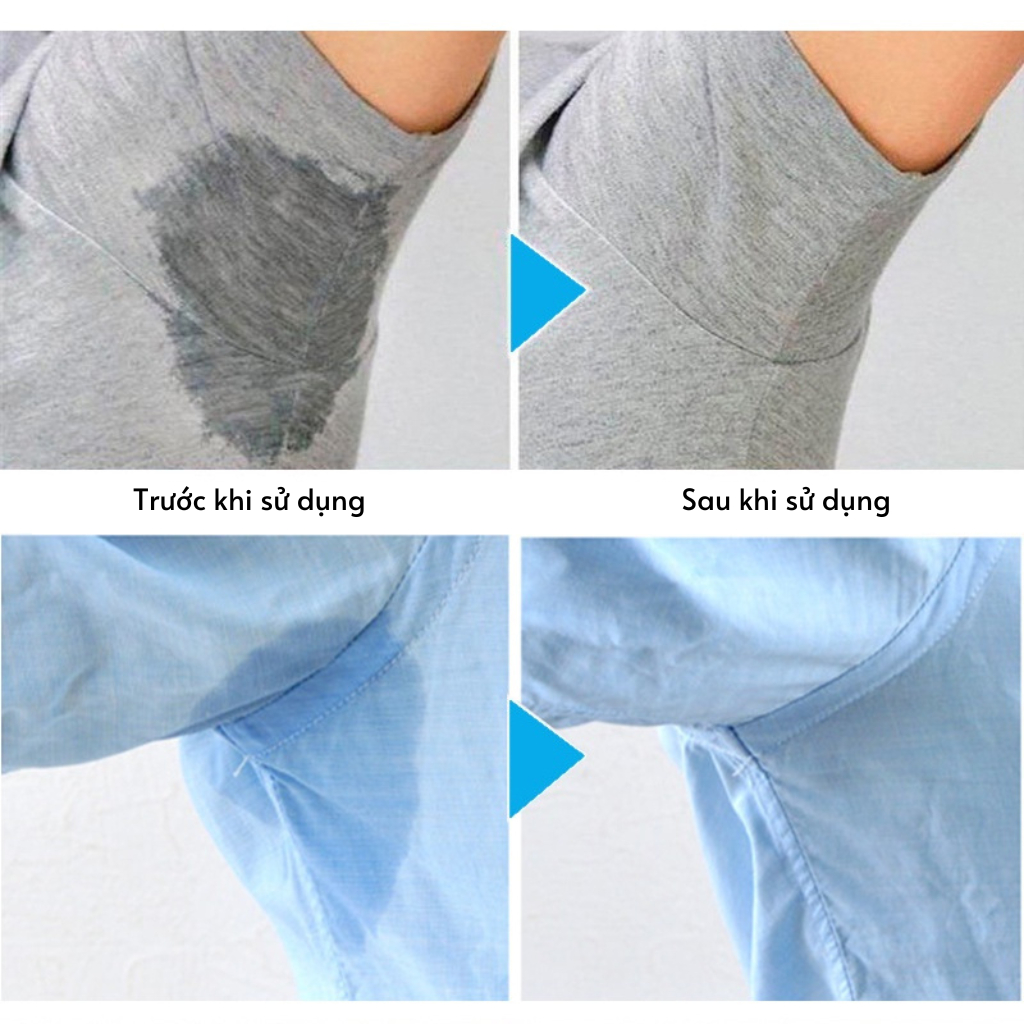 Set 100 Miếng dán chống mồ hôi nách, miếng dán ngăn mồ hôi nách siêu thâm hút cho Nam và Nữ che tên sản phẩm