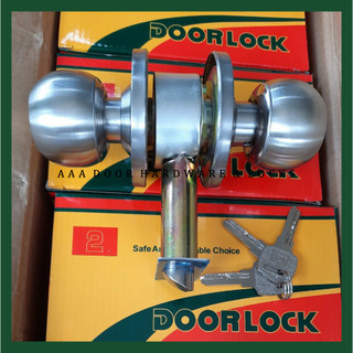 Ổ khoá tay nắm tròn zani inox 304 mờ