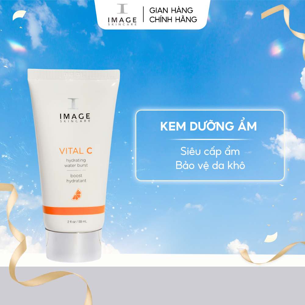 Gel Dưỡng Ẩm Da Mặt Cấp Tốc Dành Cho Da Khô, Dưỡng Da Mềm Mịn IMAGE Skincare Vital C Hydrating Water Burst 59ml