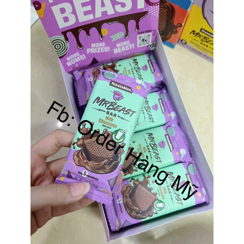 2 Thanh SOCOLA MRBEAST MINI 35g 190K