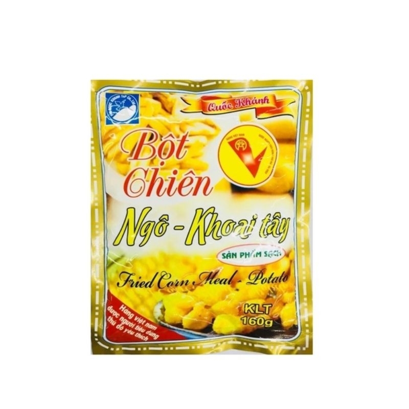 Bột chiên ngô khoai tây Quốc Khánh 160gr