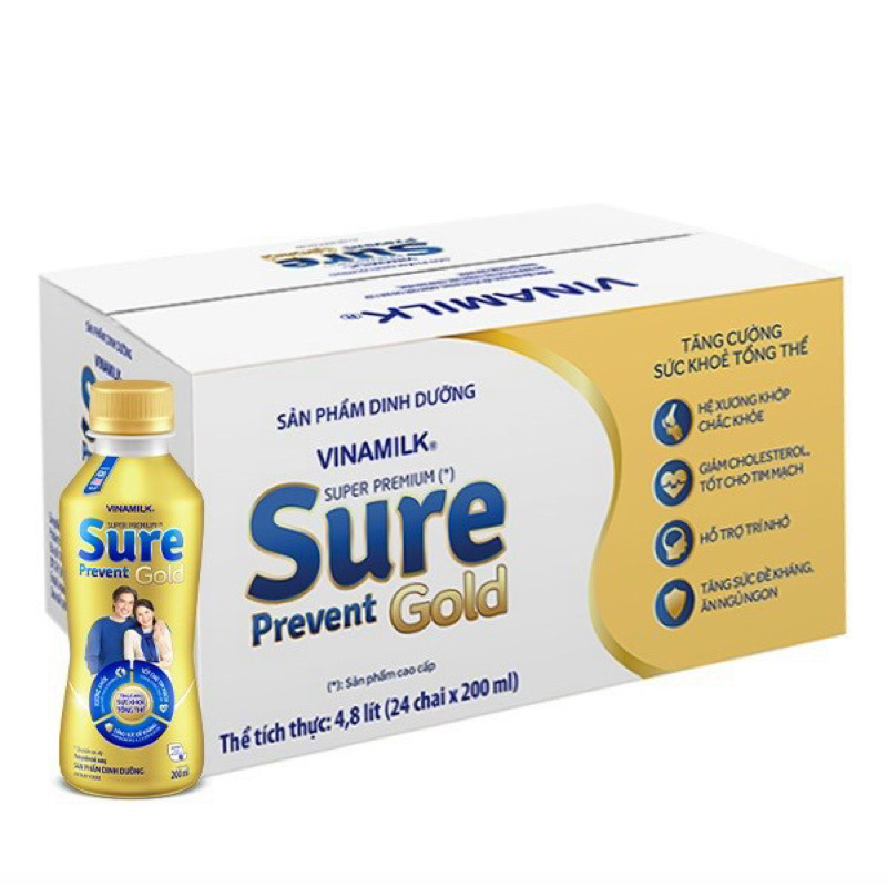 Thùng Sữa Sure Prevent 24 chai pha sẵn