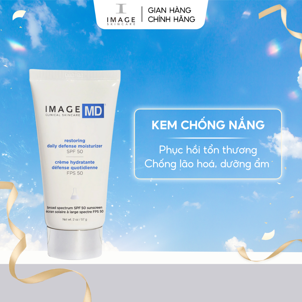 [Date 06.2024] Kem chống nắng chống lão hóa da Image Skincare MD Restoring Daily Defense Moisturizer SPF 50+ 50ml