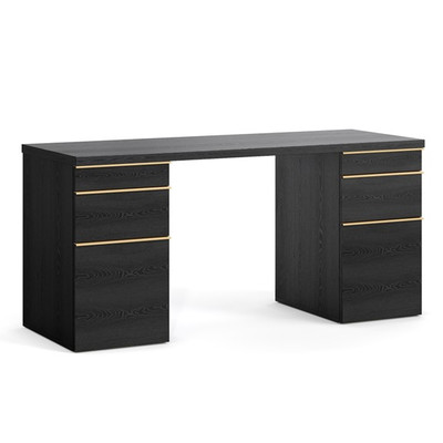 LOUIS, Bàn làm việc, bàn học DEK_147, 160x59x75cm, bàn gỗ Scandi Home