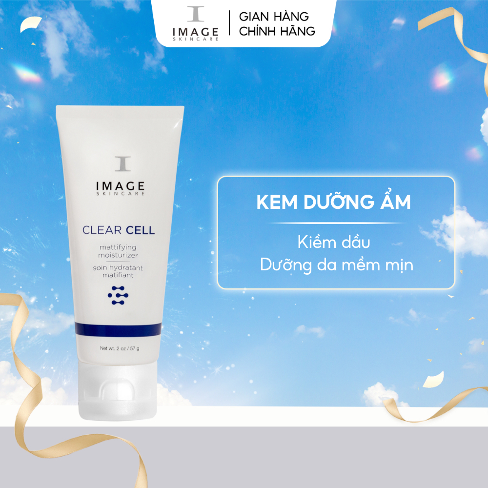 Kem Dưỡng Da Mụn, Giảm Dầu/Bã Nhờn IMAGE Skincare CLEAR CELL Mattifying Moisturizer For Oily Skin 57g