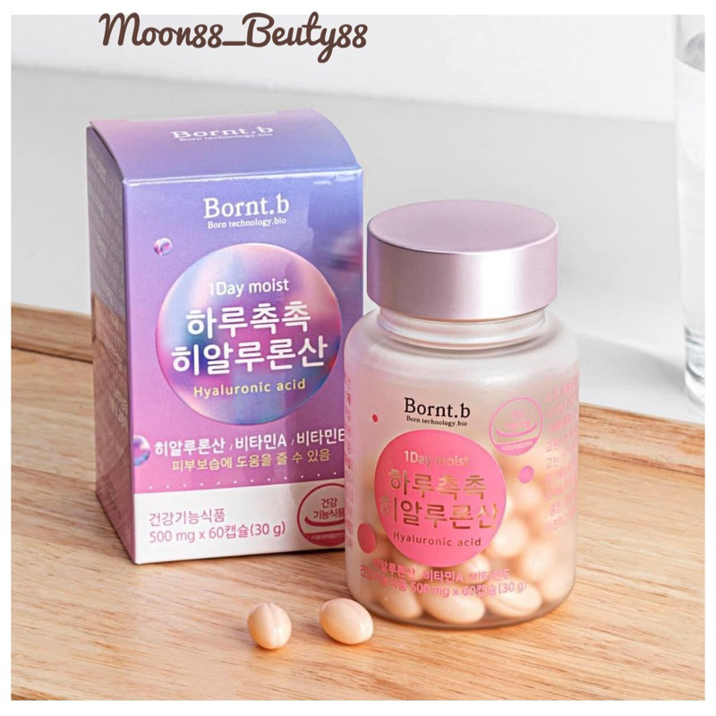 Viên cấp nước lợi khuẩn  Bonrnt.b dùng 1 tháng - cấp ẩm căng da