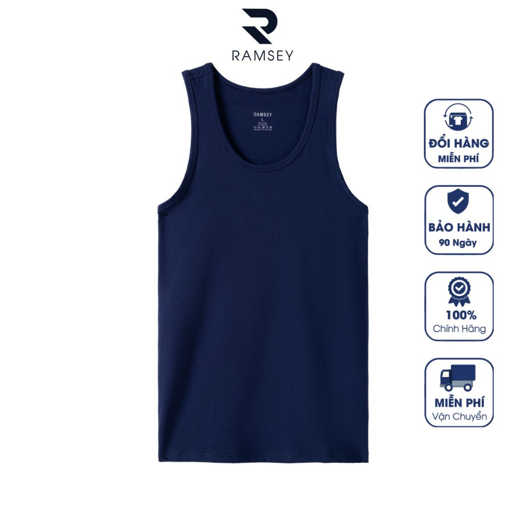 Áo Ba Lỗ Nam Tank Top Thể Thao Vận Động, Tập Gym, Chạy Bộ Ramsey RTT 201