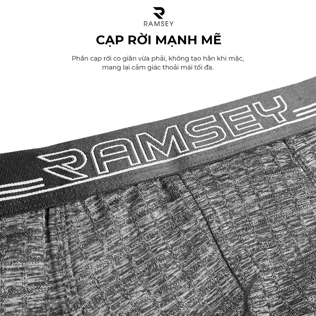 Quần Boxer Nam Thun Lạnh Coolmax Thoáng Mát Hút Mồ Hôi Kháng Khuẩn RA 904