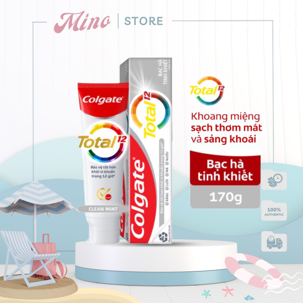 Kem đánh răng Colgate Total 170g giúp giảm chảy máu nướu bảo vệ khỏi v