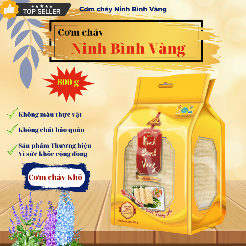 Cơm cháy Khô Ninh Bình Vàng 800g