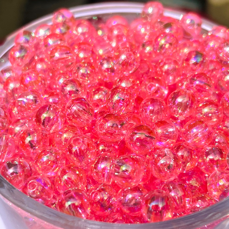 Hạt cườm tròn 6mm siêu bóng 100g