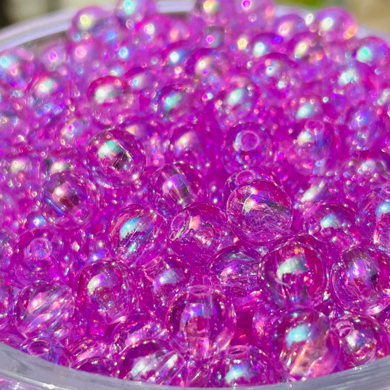 Hạt cườm tròn 6mm siêu bóng 100g