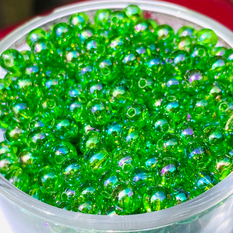 Hạt cườm tròn 6mm siêu bóng 100g