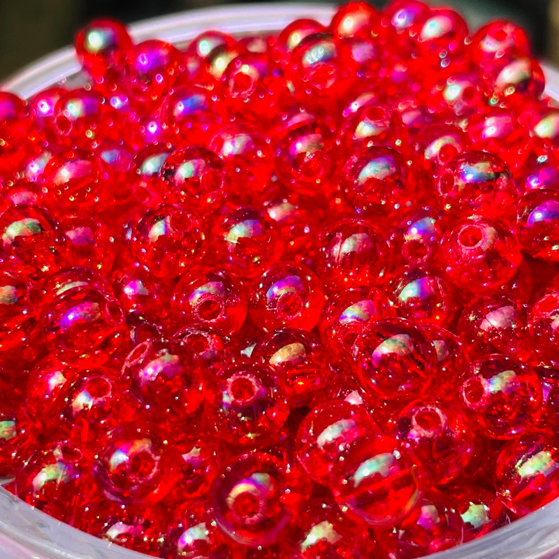 Hạt cườm tròn 6mm siêu bóng 100g