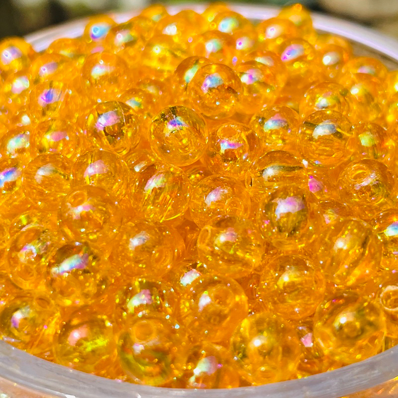 Hạt cườm tròn 6mm siêu bóng 100g