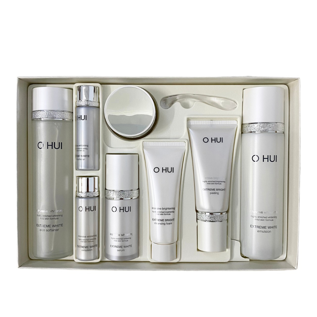 Sét dưỡng trắng da mờ thâm nám chống lão hóa Ohui Extreme white full