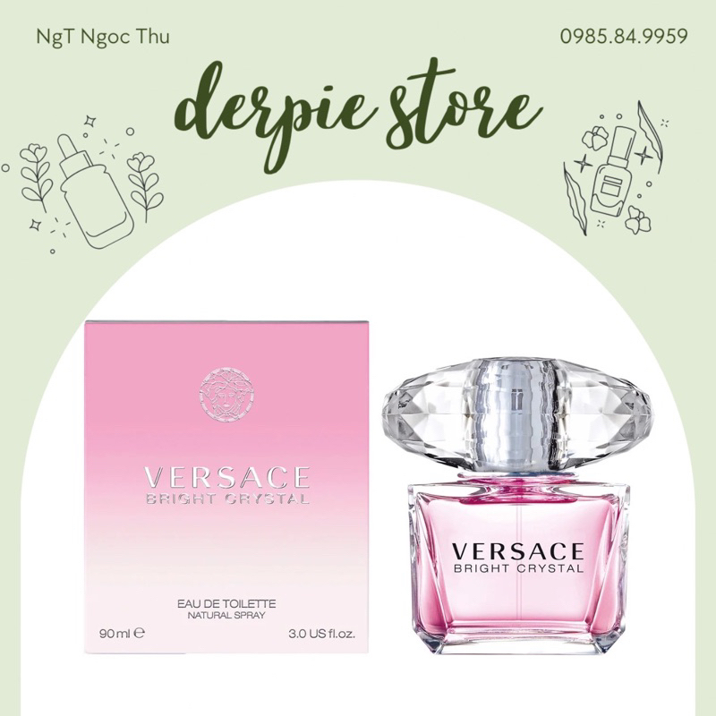 Nước hoa nữ Versace Bright Crystal EDT chính hãng có sẵn - nhẹ nhàng, ngọt dịu