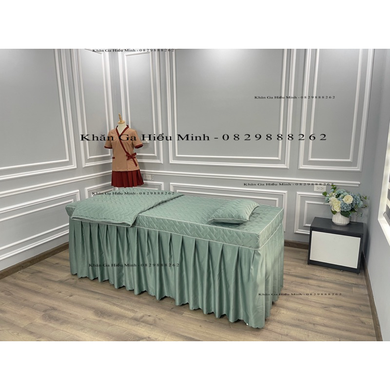 Ga giường spa chất liệu cotton may theo số đo