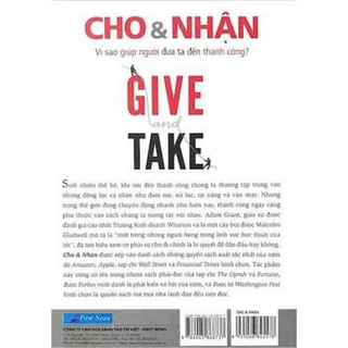 Sách-GIVE and TAKE (First News)