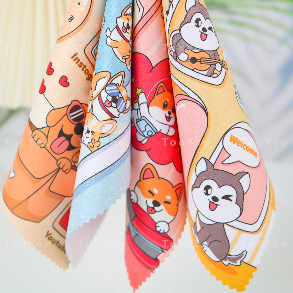 Khăn lau kính, khăn lau màn hình điện thoại hình CORGI dễ thương cute TooYoo TY0230