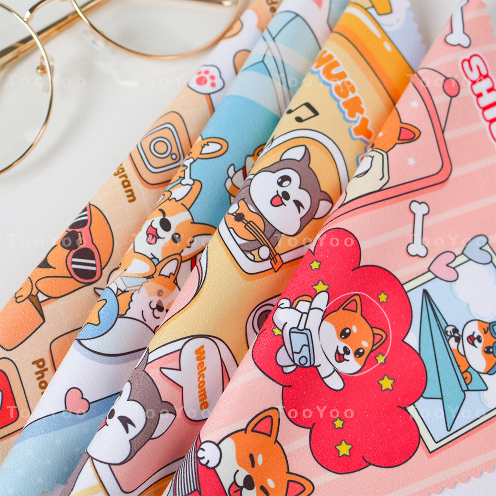 Khăn lau kính, khăn lau màn hình điện thoại hình CORGI dễ thương cute TooYoo TY0230
