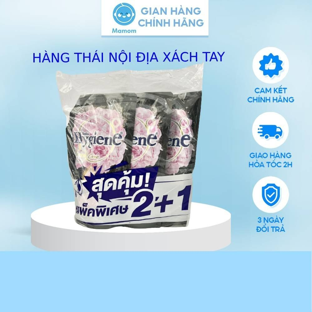 Nước xả vải hygiene, nội địa Thái Lan, màu trắng, tím, đỏ, đen túi 490ml