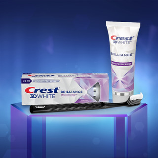 [Hàng Mỹ] Kem đánh răng Crest 3D White Brilliance Toothpaste - Vibrant Peppermint/ Blast/ Charcoal