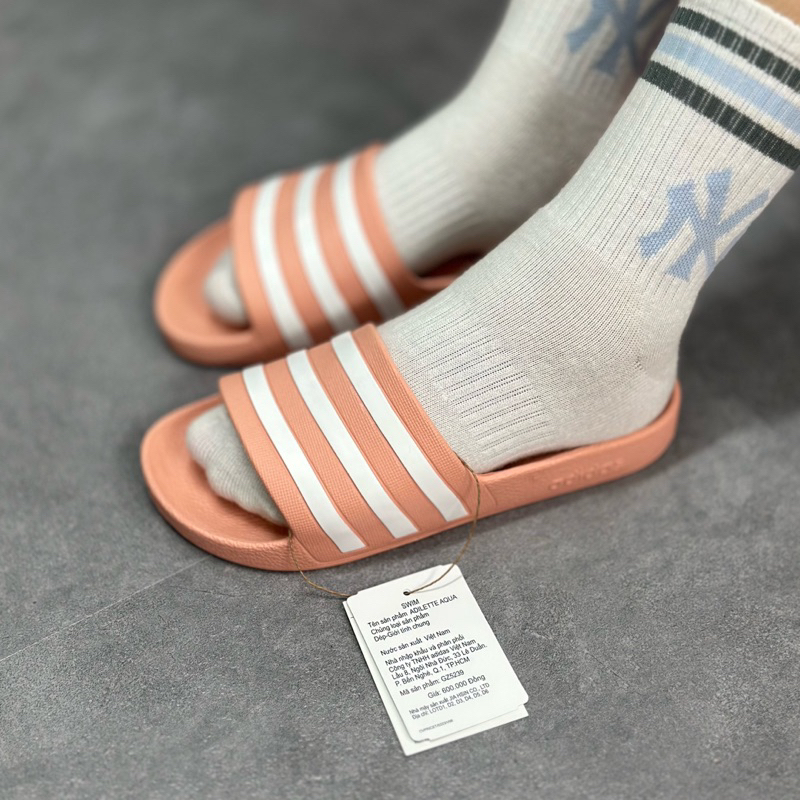 Dép Adidas Adilette Aqua Màu Hồng Hàng Chính Hãng | CODE: GZ5239