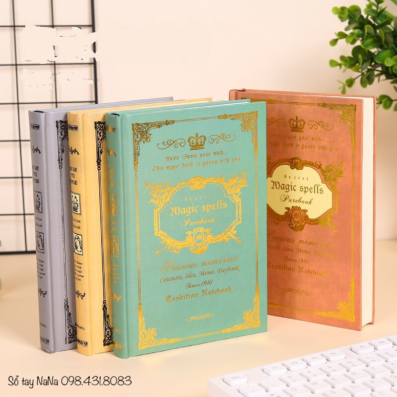Sổ Tay Ghi Chép Phong Cách Cổ Điển, Vintage Nhiều Mẫu