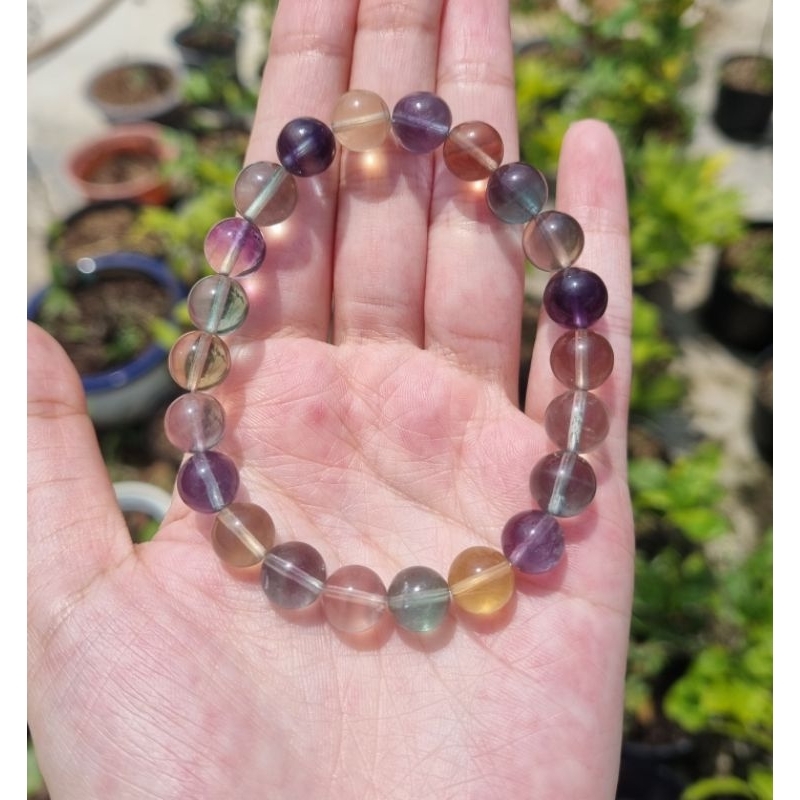 Vòng Fluorite đa sắc 7.5 - 9ly