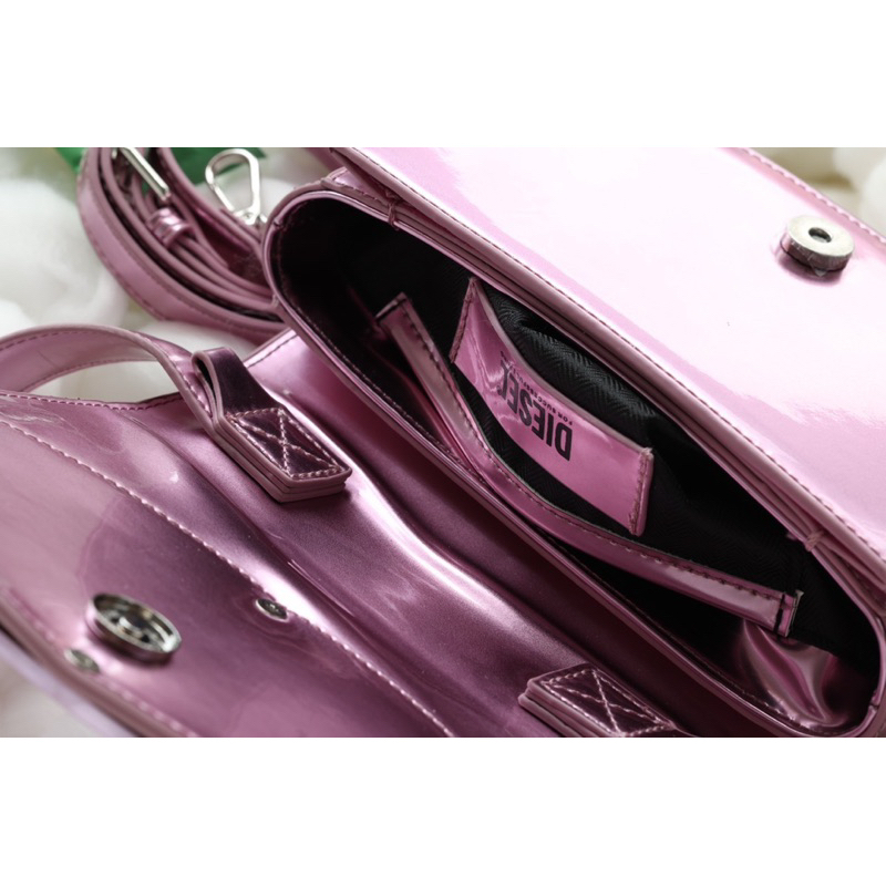 Túi Xách Diesel Hồng Neon Size 21  -  By Anh Dinh Phuong