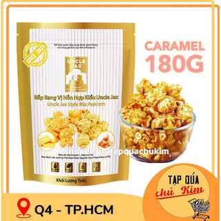 Bắp rang uncle jax vị bơ caramel bịch 180g kiểu chicago mỹ - tapquachukim