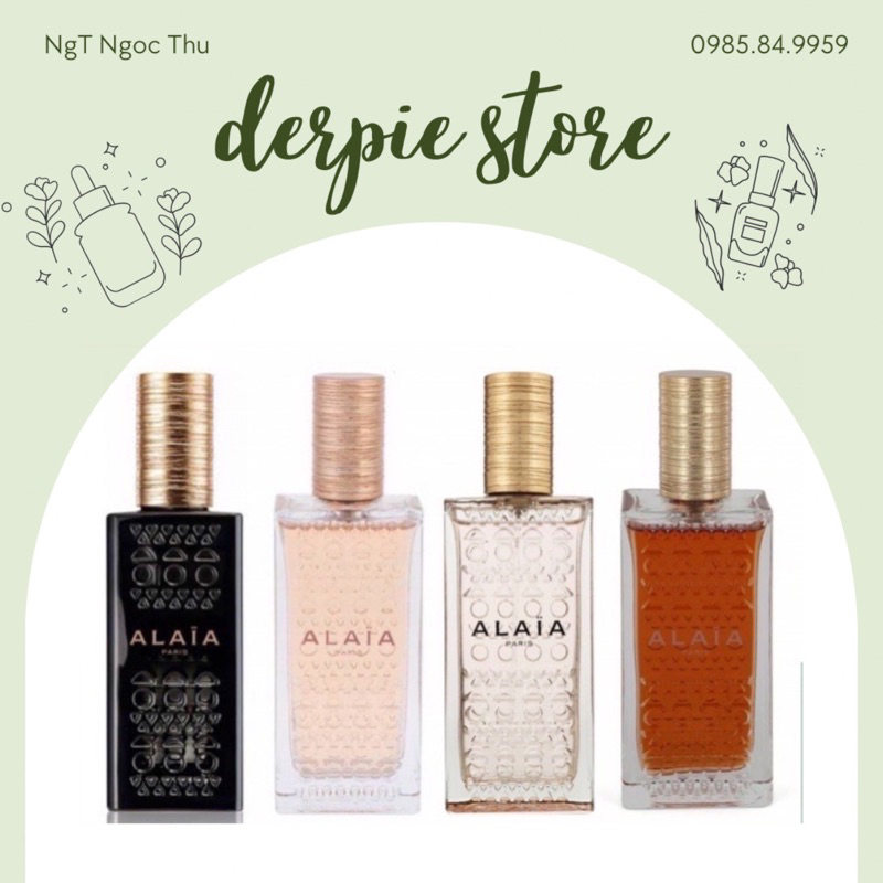 Vial/Mini nước hoa Azzedine Alaia đen - Alaia Blanche EDP