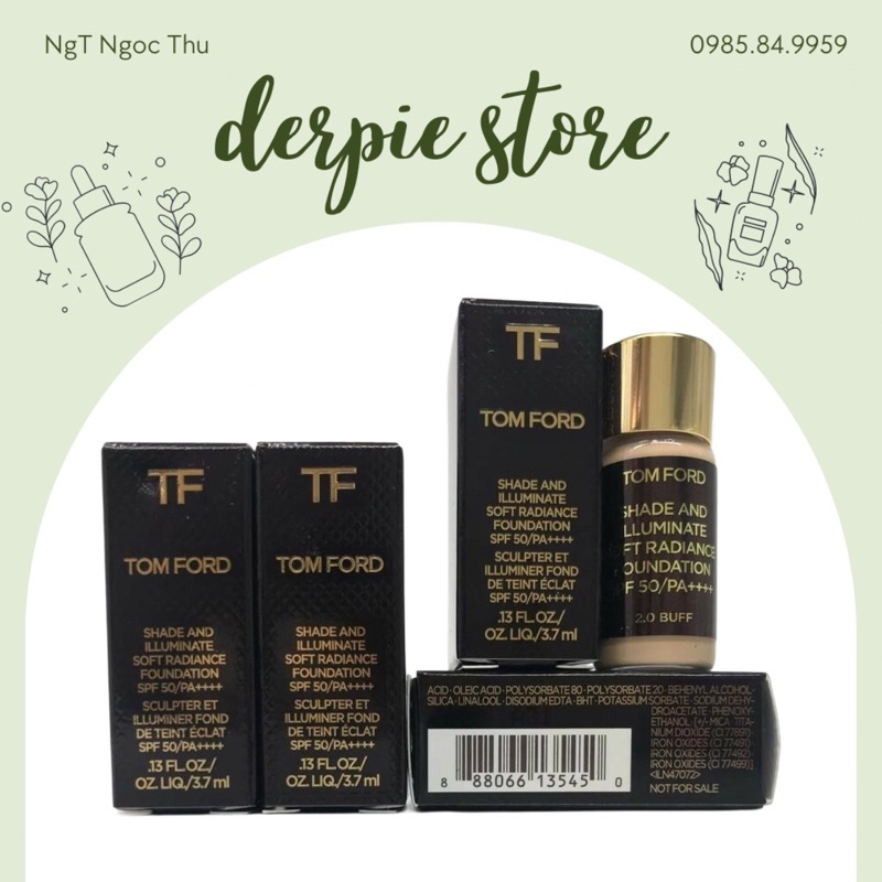 Kem nền Tom Ford / TF Shade and Illuminate Foundation SPF50 có sẵn