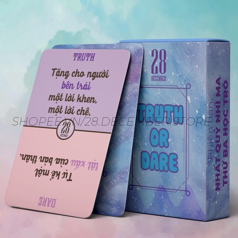 “Truth Or Dare - Nói Hay Làm” Phiên Bản Học Đường - Drinking Card Game Khuấy Động Không Khí Tụ Tập Bạn Bè