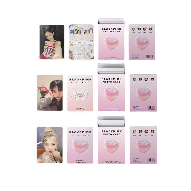 Photocard BLACKPINK 50 Tấm Tone Pastel Hiệu Ứng Hologram Siêu Xinh