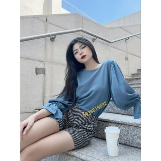 Áo thun tay phối lụa xuất Nhật