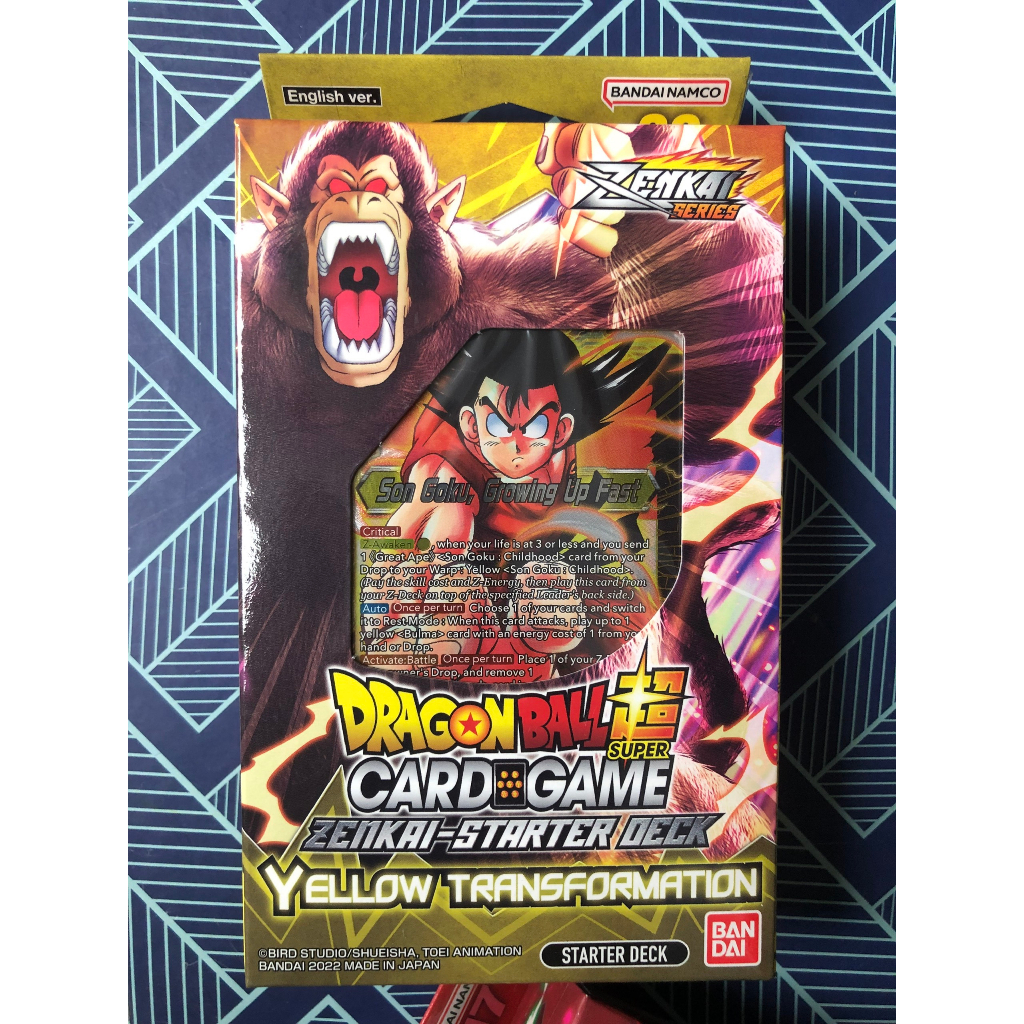 Bộ bài DragonBall Super Card Game - Zenkai Starter Deck: Yellow Transformation - English