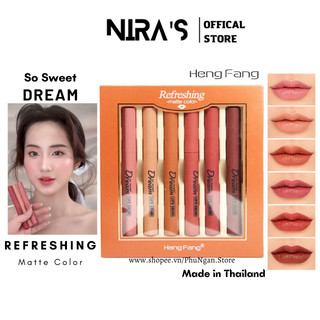Set son lì Hengfang So Sweet Dream Refreshing Matte Color 6 cây