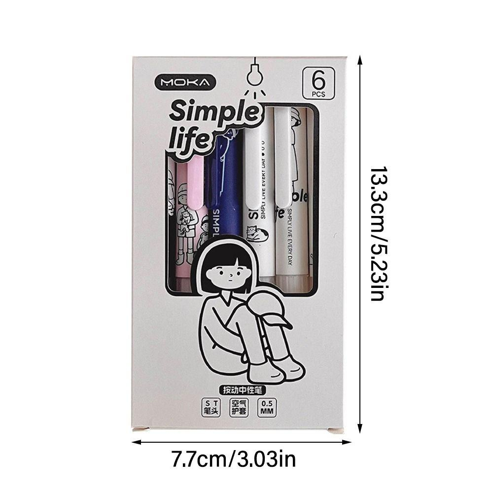 Bút Mực Gel Ngòi 0.5mm Hình Phi Hành Gia / Quả Đào Màu Cầu Vồng Xinh Xắn