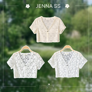 Áo khoác ren croptop cộc tay JENNA SS cardigan Betterista