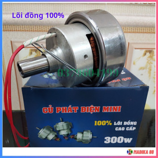 Củ phát điện gắn vào xe máy 220v - lõi đồng cao cấp, máy phát điện mini gắn xe máy, acquy, ắc quy đồng xe m