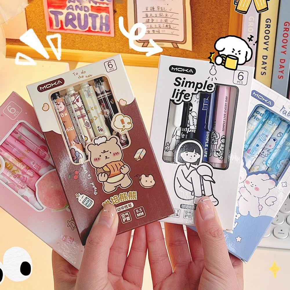 ❣️FREESHIP❣️ Bút Mực Gel Ngòi 0.5mm Hình Phi Hành Gia / Quả Đào Màu Cầu Vồng Xinh Xắn