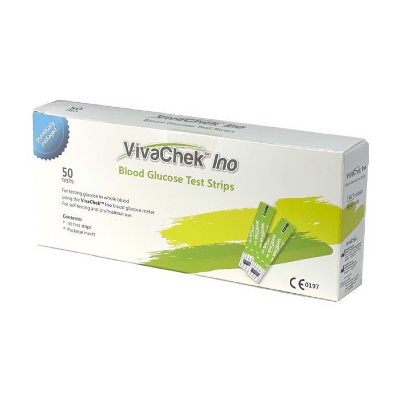 (50que + 50kim) Que thử đường huyết VIVACHEK INO | Viva chek ino (date mới nhất)