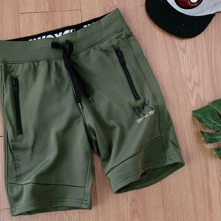 Quần short xanh rêu khoá túi dư xịn size đại