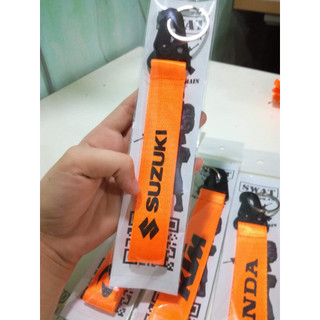 Móc Khóa Dây Các Hãng Xe Cực Chất ( dây bố, Satin in decan đầu sắt)