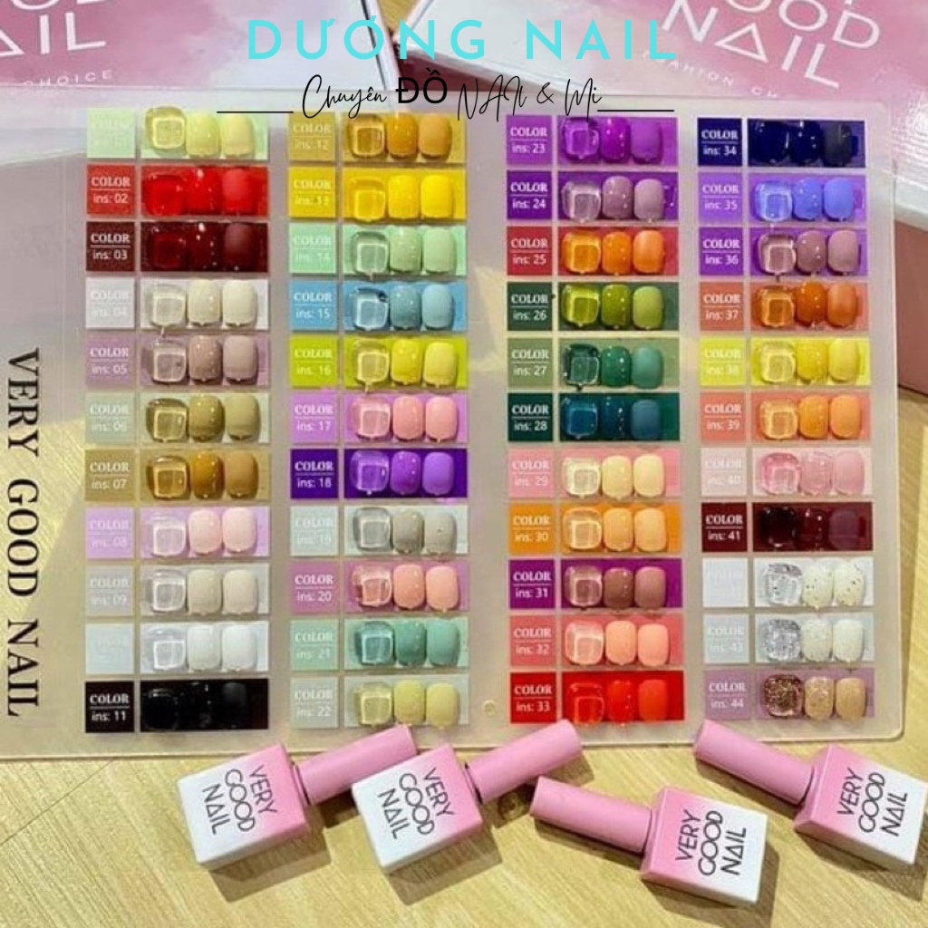 Set sơn gel Very Good Nail 44 màu chính hãng - Bộ sơn gel quốc dân tone màu hàn quốc rất đẹp