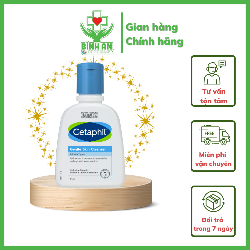 Sữa Rửa Mặt Dịu Nhẹ Cetaphil Gentle Skin Cleanser 125ml dành cho da khô, da nhạy cảm