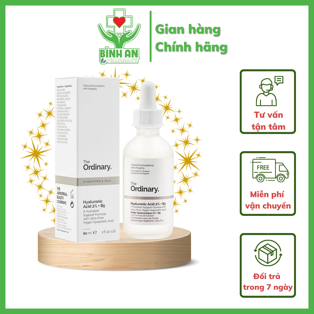Tinh chất cấp ẩm hồi phục The Ordinary Hyaluronic Acid 2% + B5 - NT Bình An