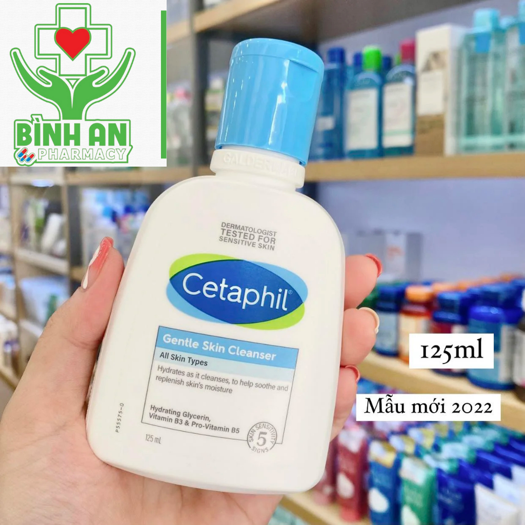 Sữa Rửa Mặt Dịu Nhẹ Cetaphil Gentle Skin Cleanser 125ml dành cho da khô, da nhạy cảm
